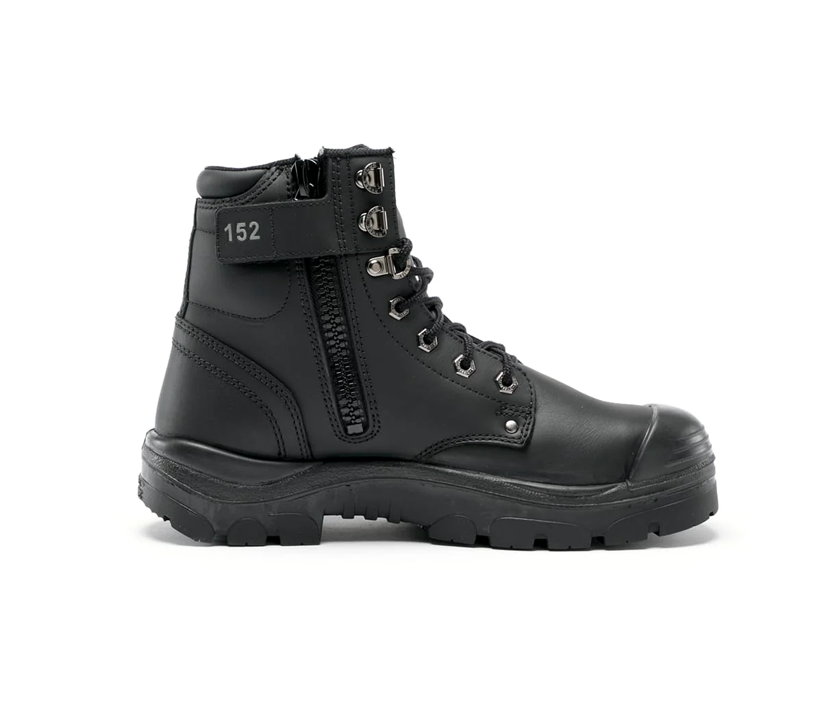 Steel Blue Argyle Lace Up Boot with Zip and Bump Cap -  (332152) - Image 11