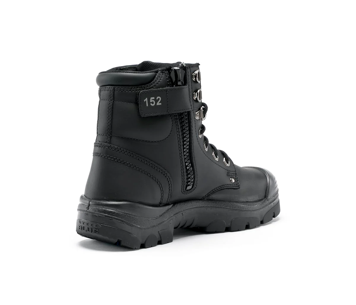 Steel Blue Argyle Lace Up Boot with Zip and Bump Cap -  (332152) - Image 12