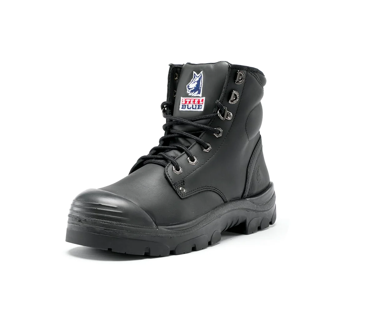 Steel Blue Argyle Lace Up Boot with Zip and Bump Cap -  (332152) - Image 16