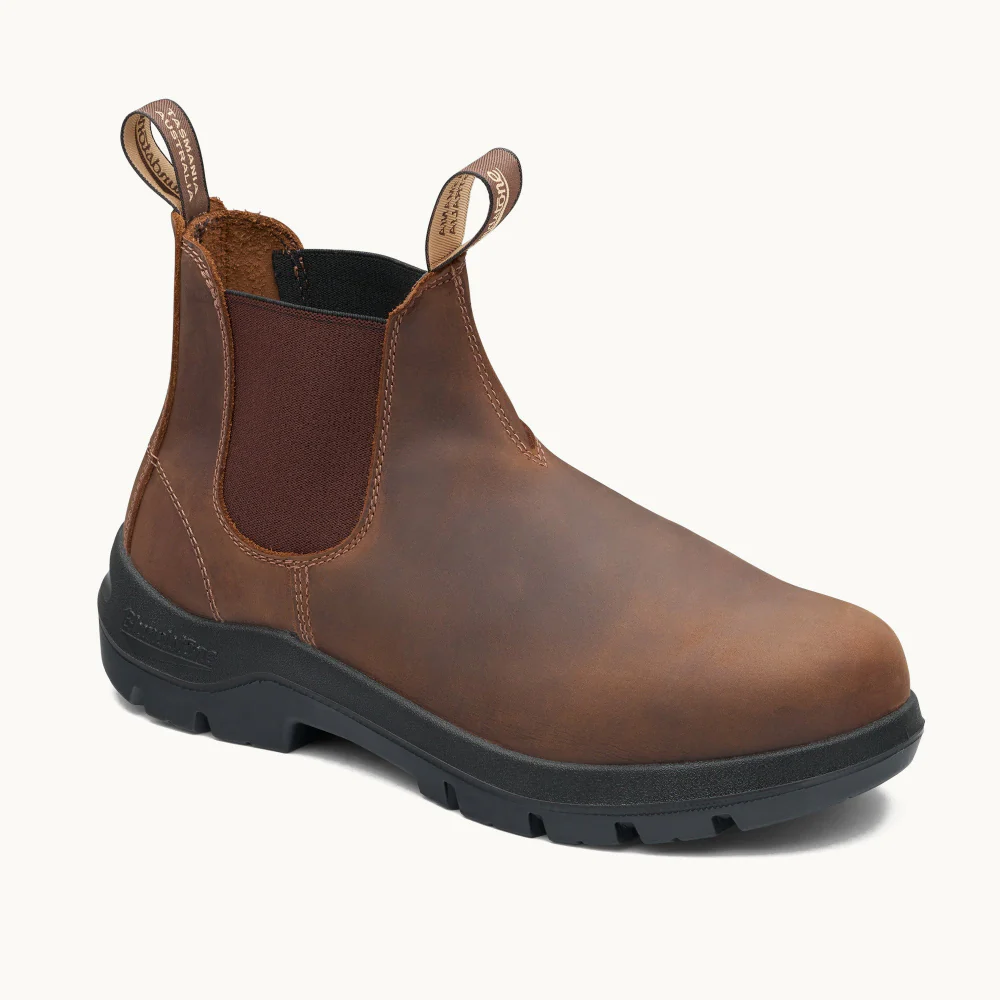 Blundstone Worklife Teak Leather Elastic Side Non Safety Boot (720) - Image 3