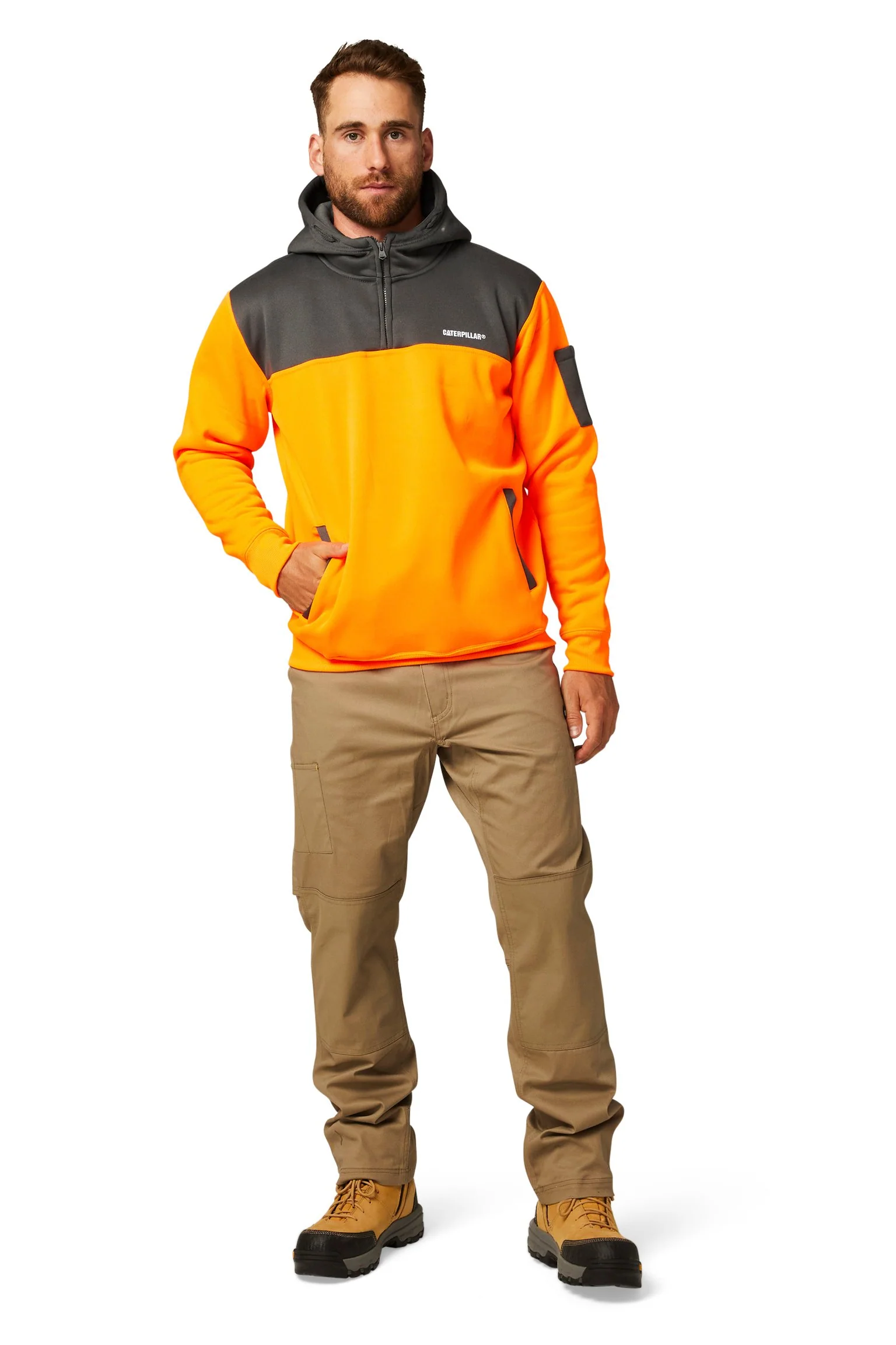 CAT Workwear Hi Vis Hoodie(1910070) - Image 5