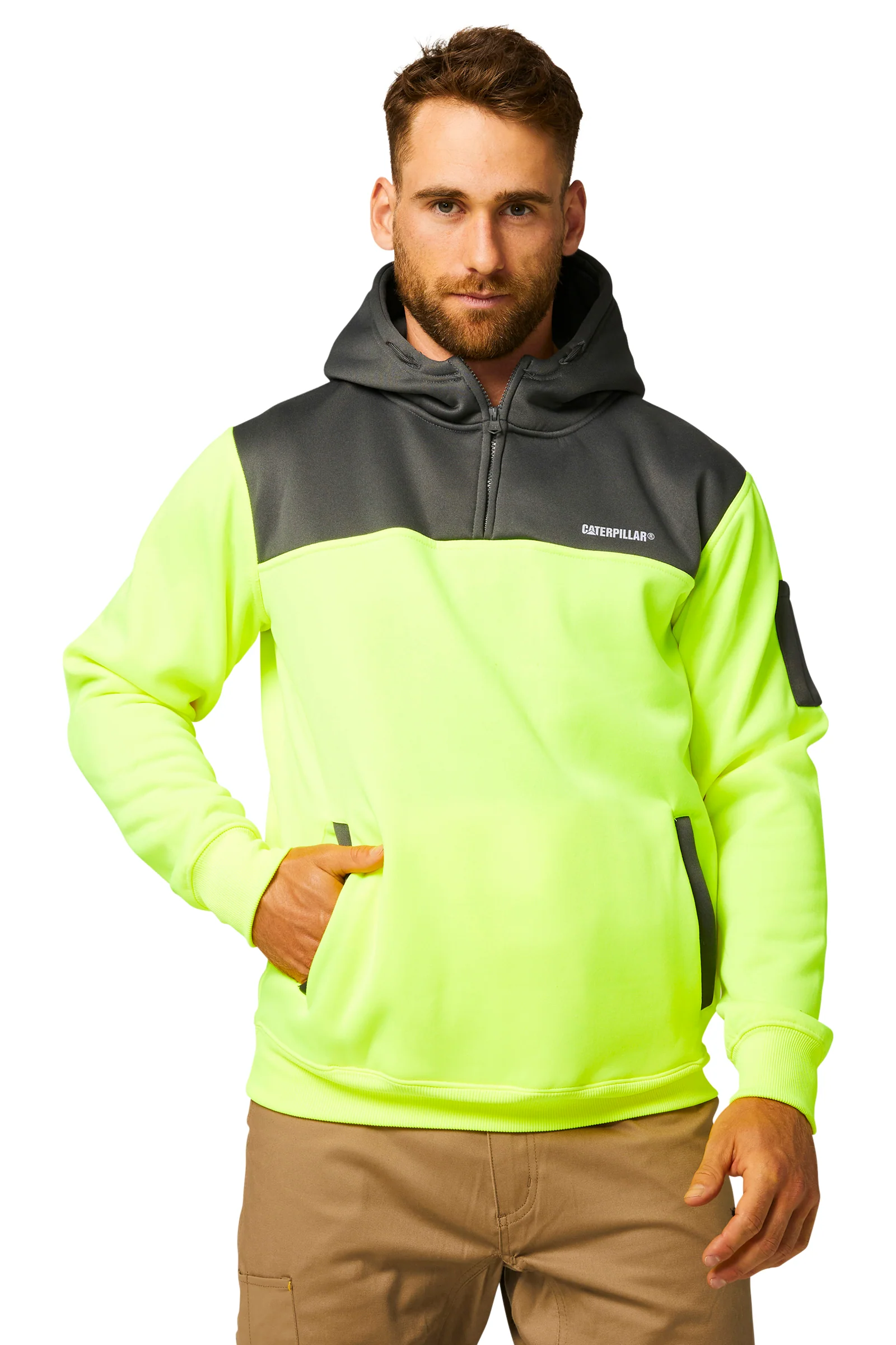 CAT Workwear Hi Vis Hoodie(1910070) - Image 7