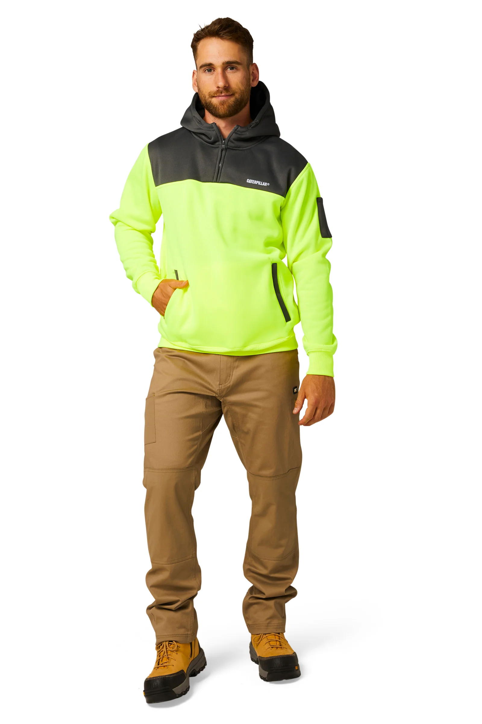 CAT Workwear Hi Vis Hoodie(1910070) - Image 9