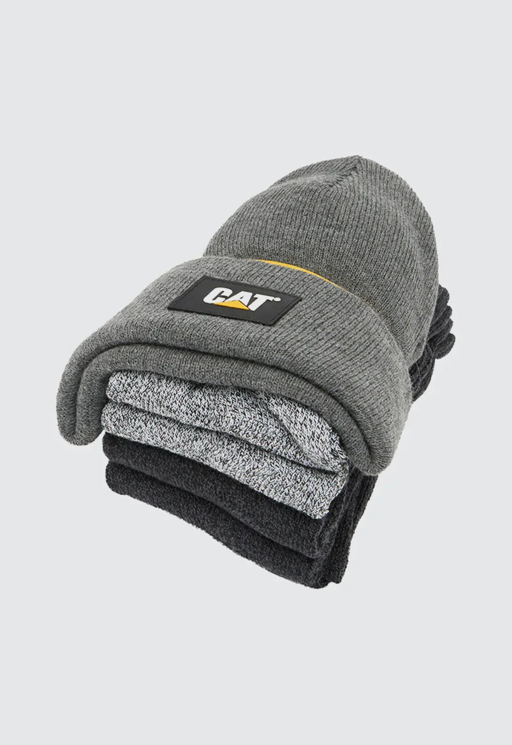 CAT Workwear Logo Knit Beanie and 5 Sock Bundle (1490049) - Image 4