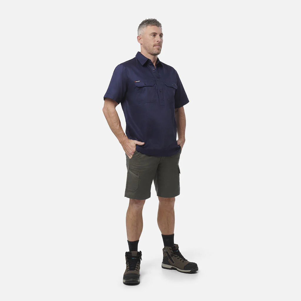 King Gee Originals Short Sleeve Closed Front Cotton Drill Work Shirt (K04060) - Image 15