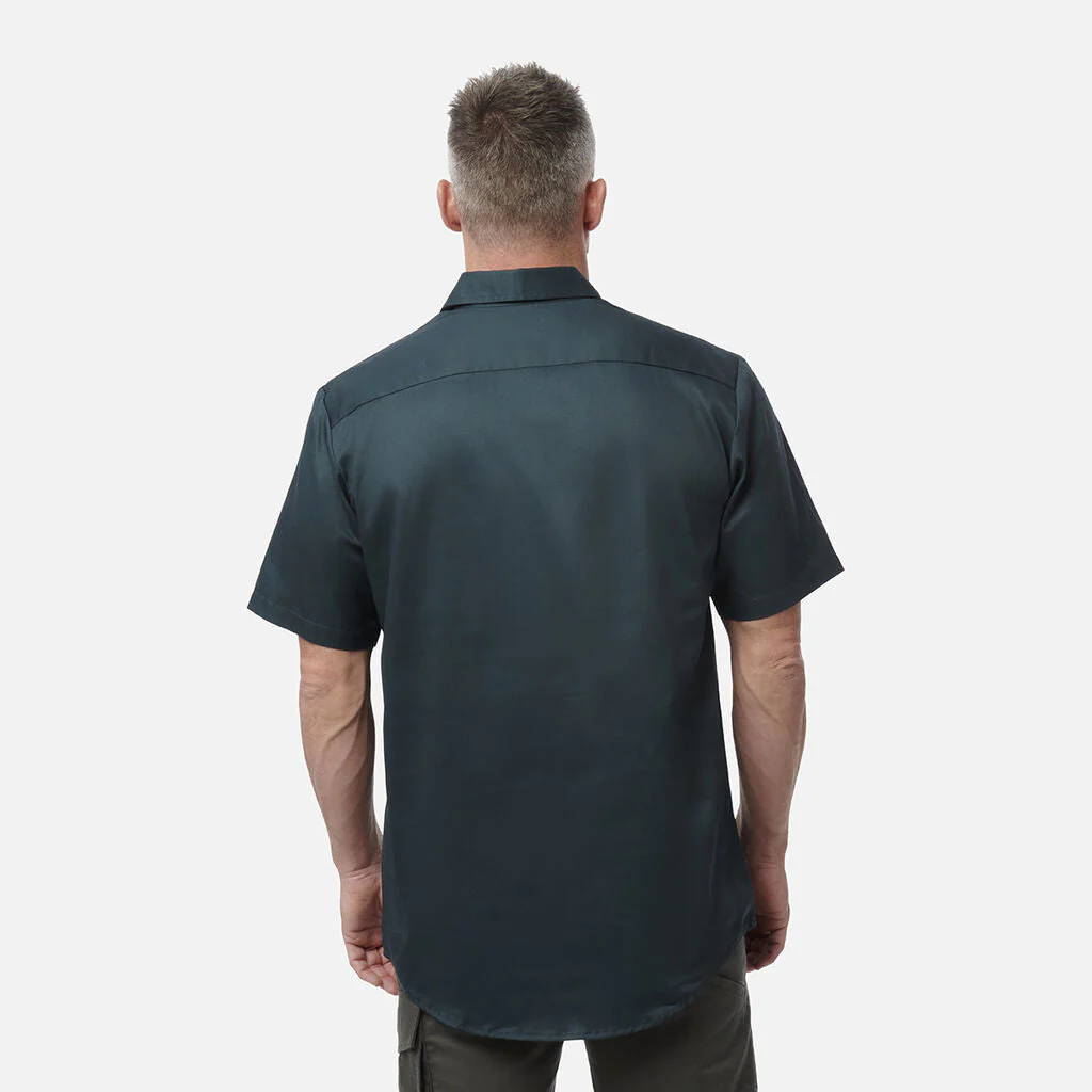 King Gee Originals Short Sleeve Closed Front Cotton Drill Work Shirt (K04060) - Image 4