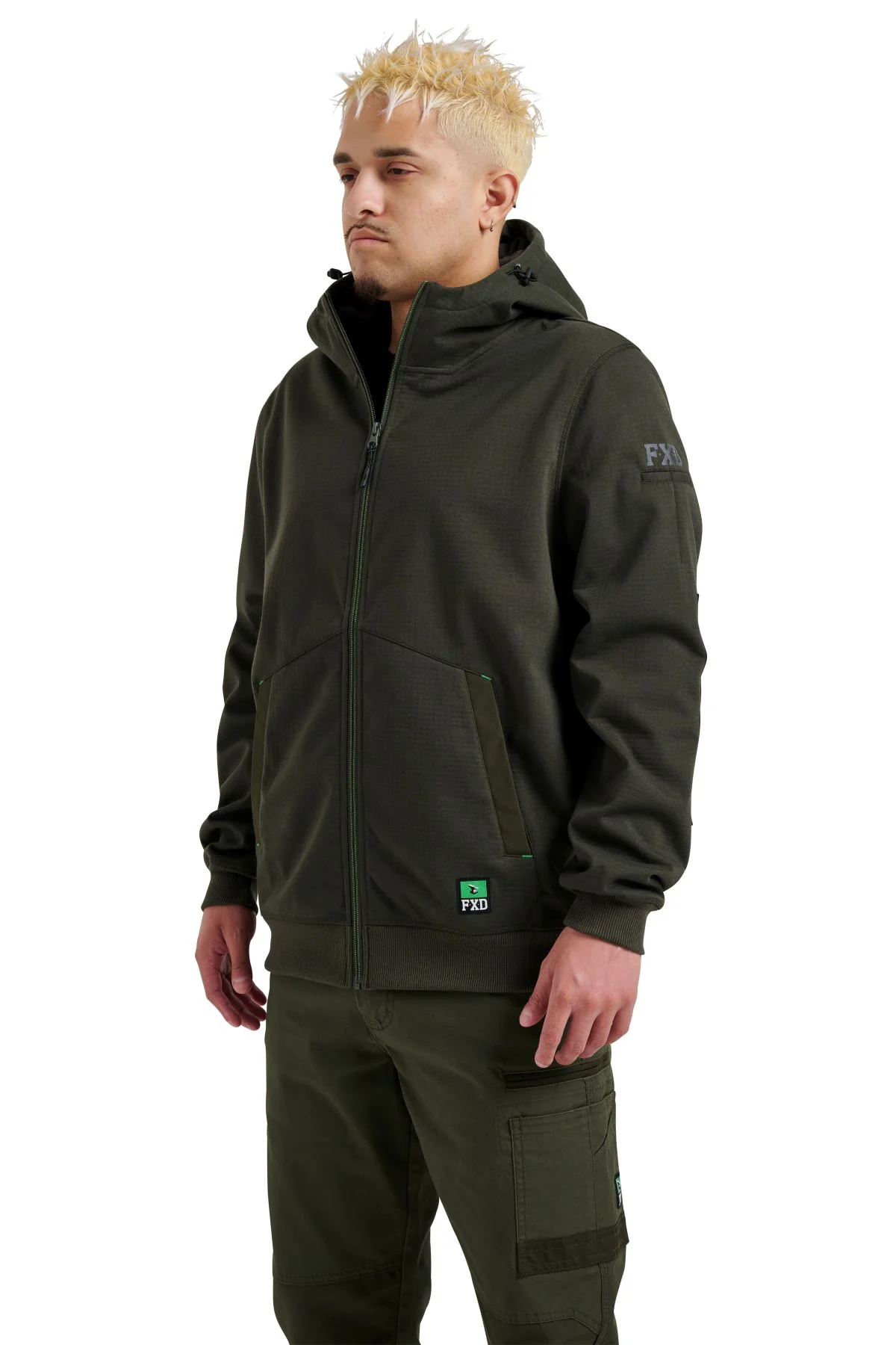 FXD Workwear Bonded 3-layer Membrane Fleece Zip Hoodie (WF3) - Image 14