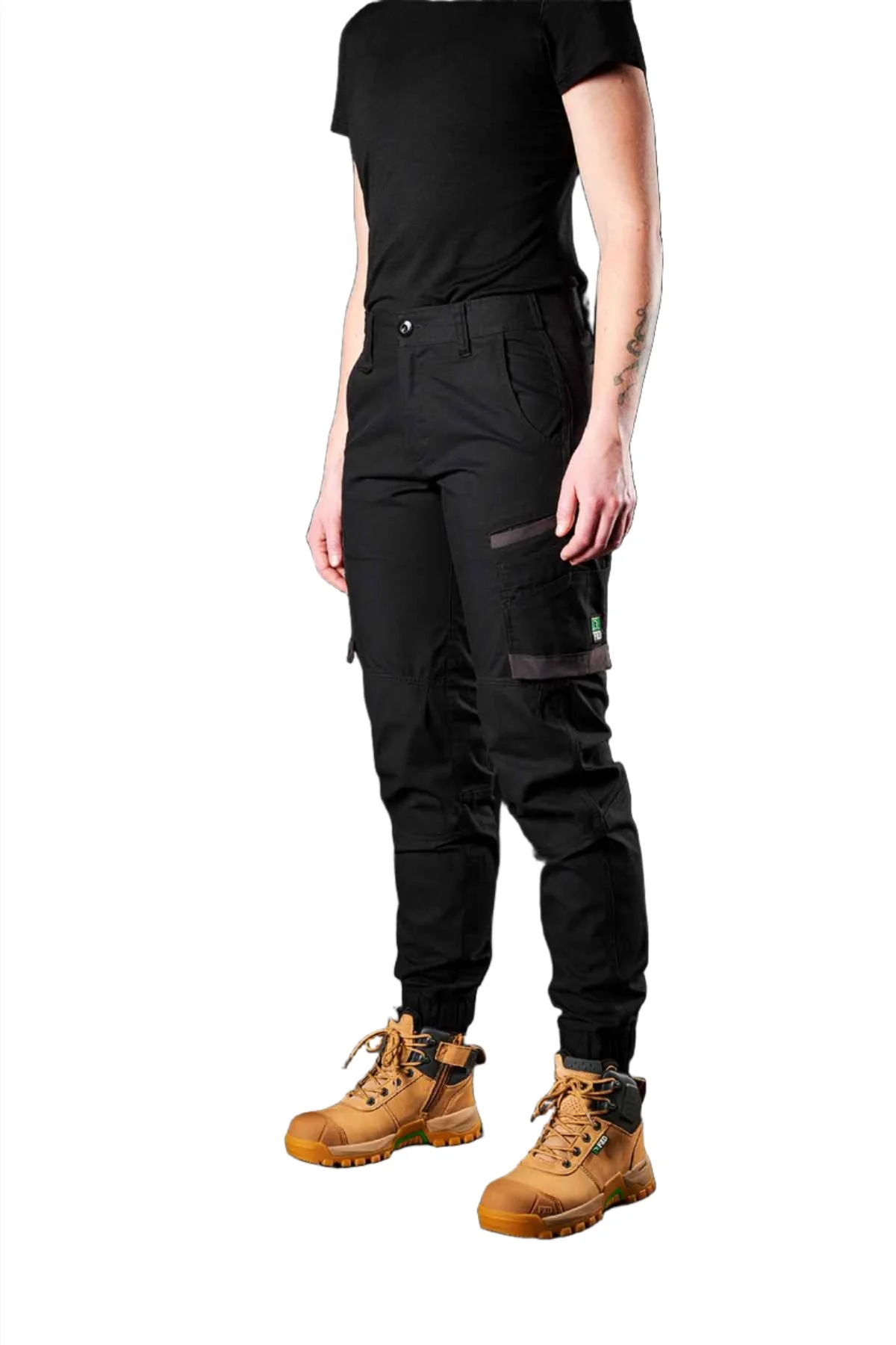 FXD Workwear Cuffed Stretch Ripstop Women's  Work Pants (WP8W) - Image 2
