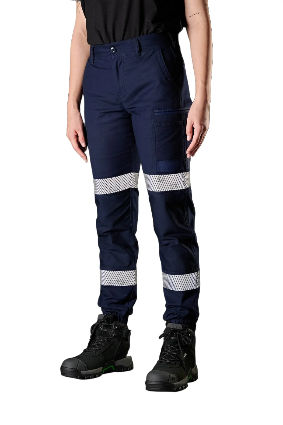 FXD Workwear Refelctive Cuffed Women's Work Pants (WP4WT) - Image 2