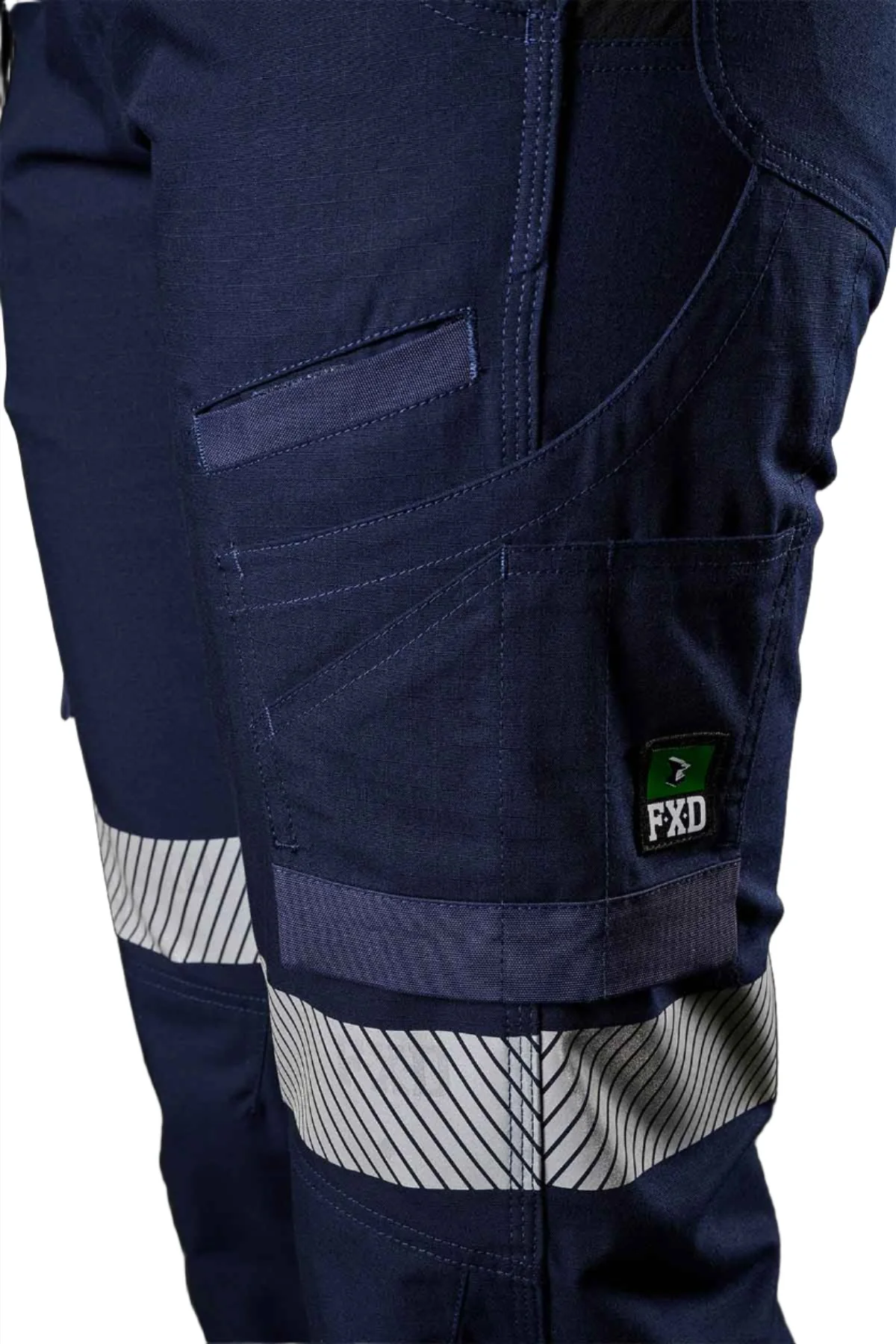 FXD Workwear Reflective Cuffed Stretch Ripstop Women's Work Pants (WP8WT) - Image 6