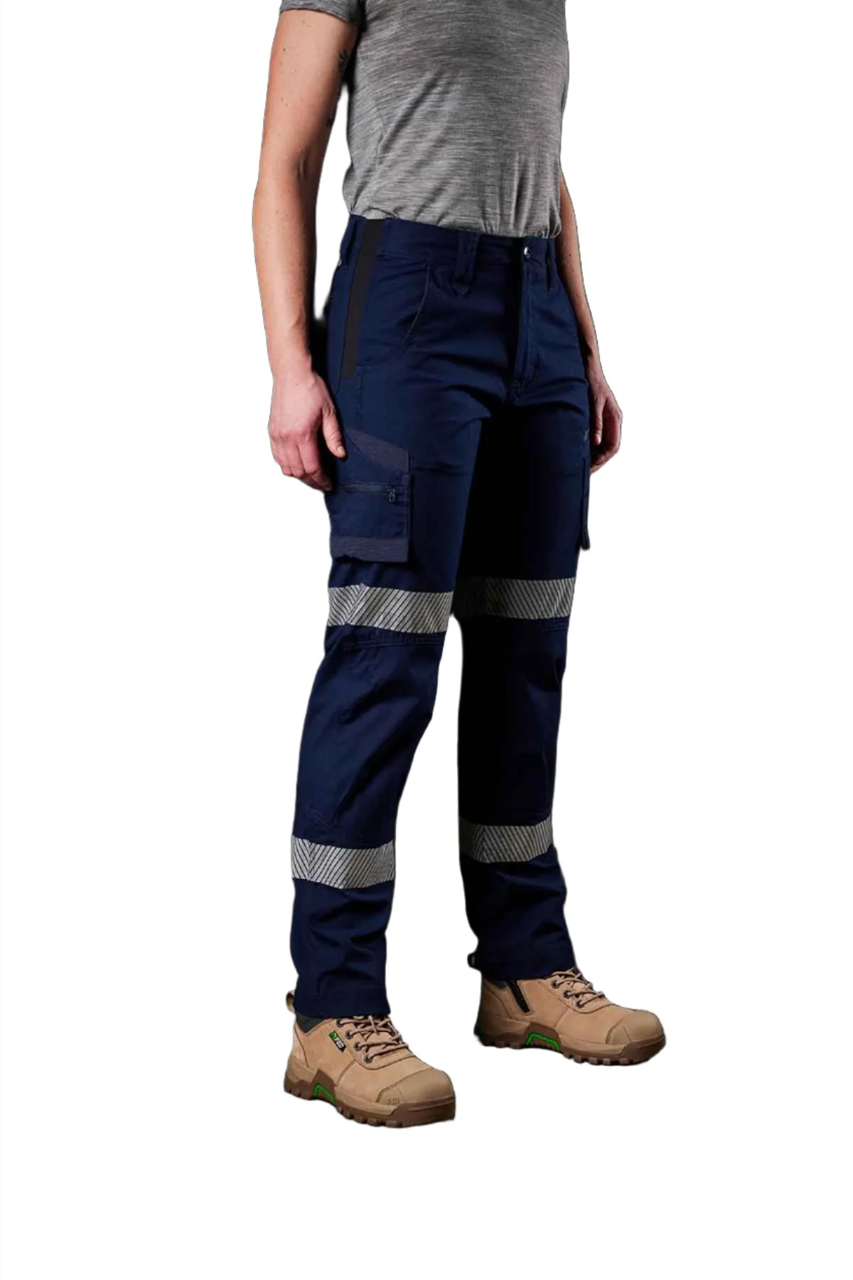 FXD Workwear Reflective Stretch Ripstop Women's Work Pants (WP7WT) - Image 3