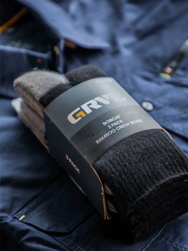 GRVL Bobcat Bamboo Heavy Duty Crew 3 Pack Sock (GRVLS3) - Image 4