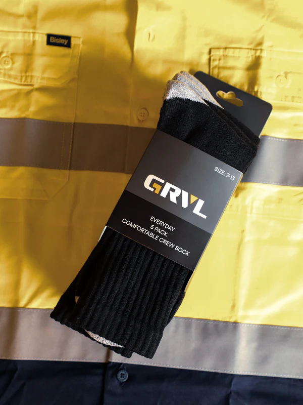 GRVL Crew Everyday Sock 5 Pack (GRVLS2) - Image 4