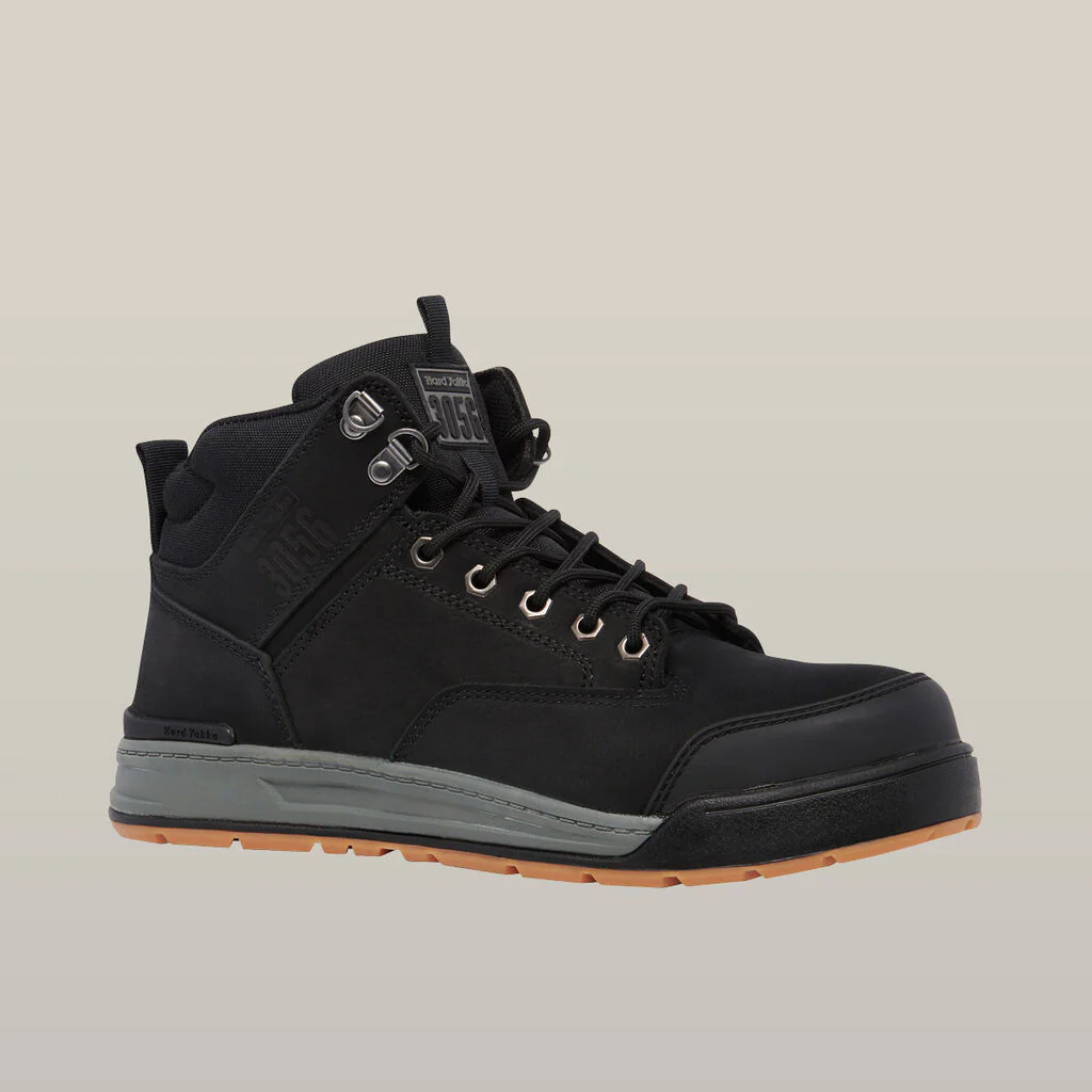 Hard Yakka 3056 Lace Up & Side Zip Steel Toe Safety Boot (Y60201) - Image 3