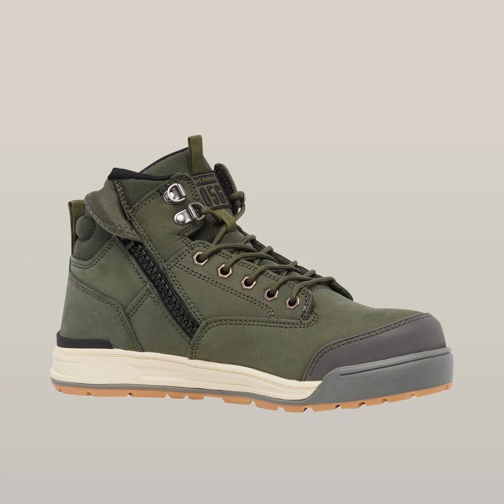 Hard Yakka 3056 Lace Up & Side Zip Steel Toe Safety Boot (Y60203) - Image 3