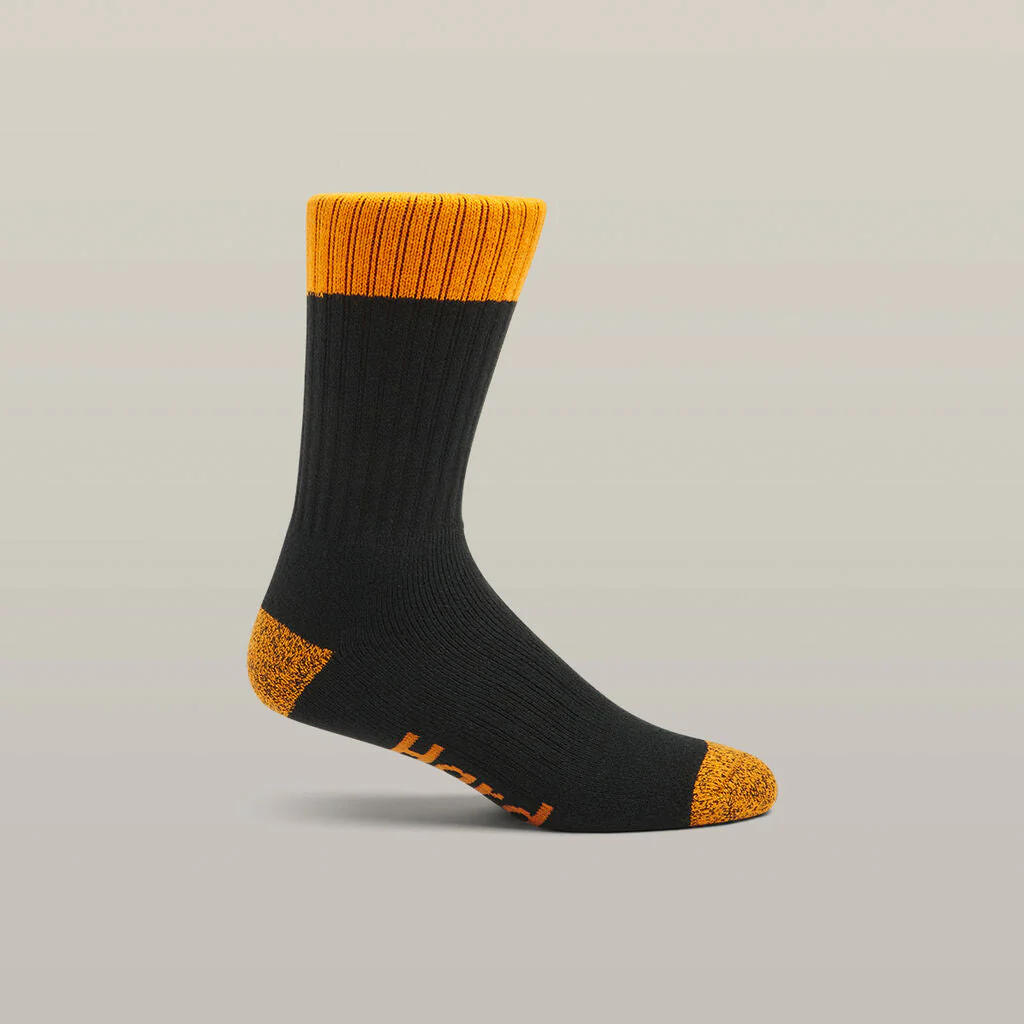 Hard Yakka Core Hi Vis Work Crew Sock - 3 Pack (Y20014) - Image 2