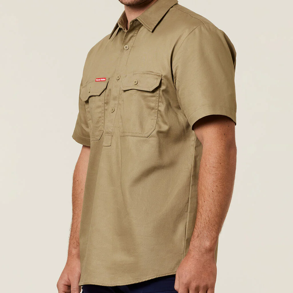 Hard Yakka Short Sleeve Closed Front Cotton Drill Work Shirt (Y07540) - Image 10