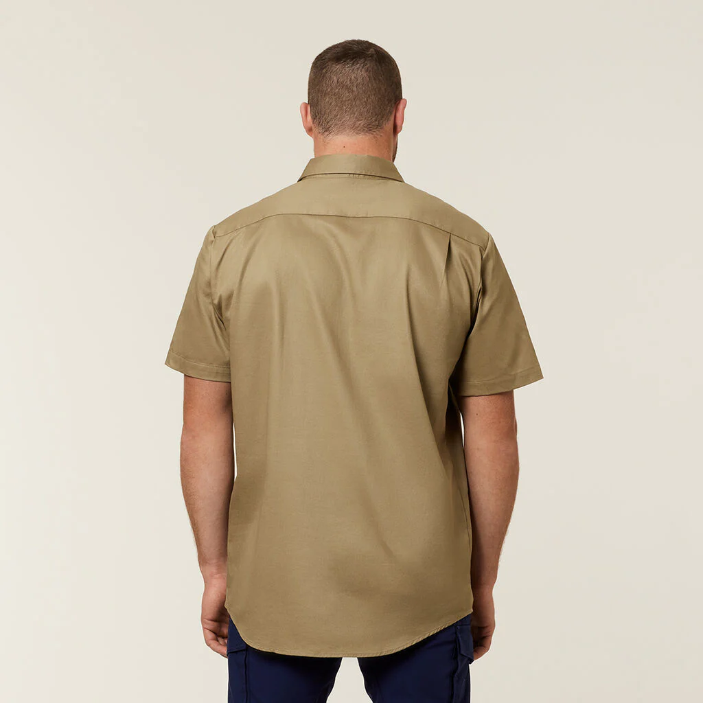 Hard Yakka Short Sleeve Closed Front Cotton Drill Work Shirt (Y07540) - Image 8