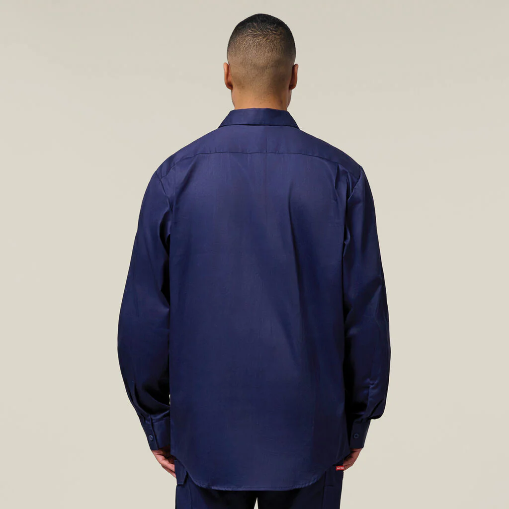 Hard Yakka Long Sleeve Open Front Cotton Drill Work Shirt (Y07500) - Image 21