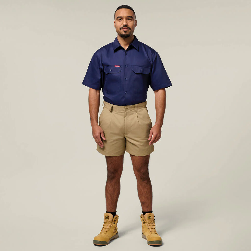 Hard Yakka Short Sleeve Open Front Cotton Drill Work Shirt (Y07510) - Image 11