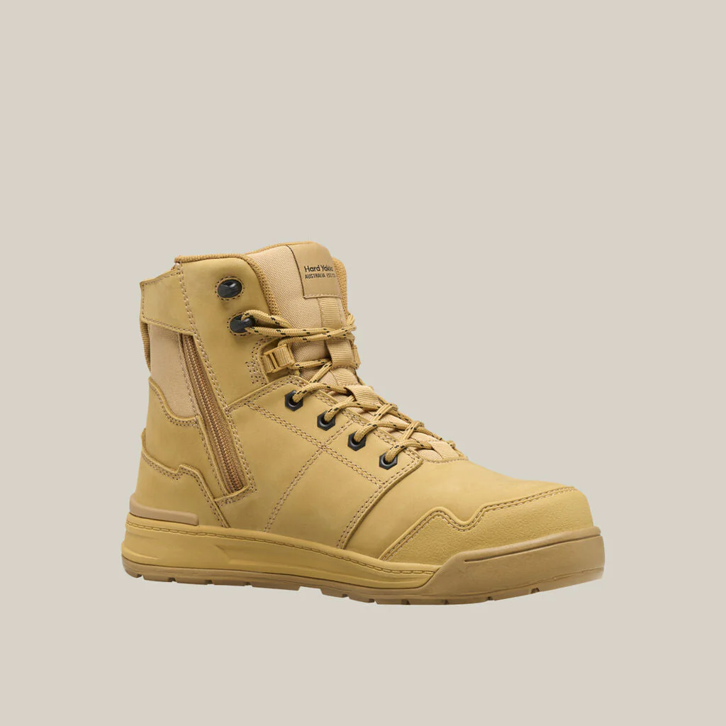 Hard Yakka Evolution Lace Up & Side Zip 6 Inch Steel Toe Safety Boot (Y60137) - Image 3