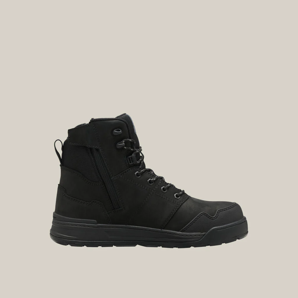 Hard Yakka Evolution Lace Up & Side Zip 6 Inch Steel Toe Safety Boot (Y60138) - Image 2