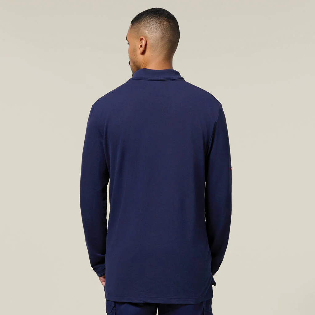 Hard Yakka Long Sleeve Regular Fit Polo (Y11307) - Image 3