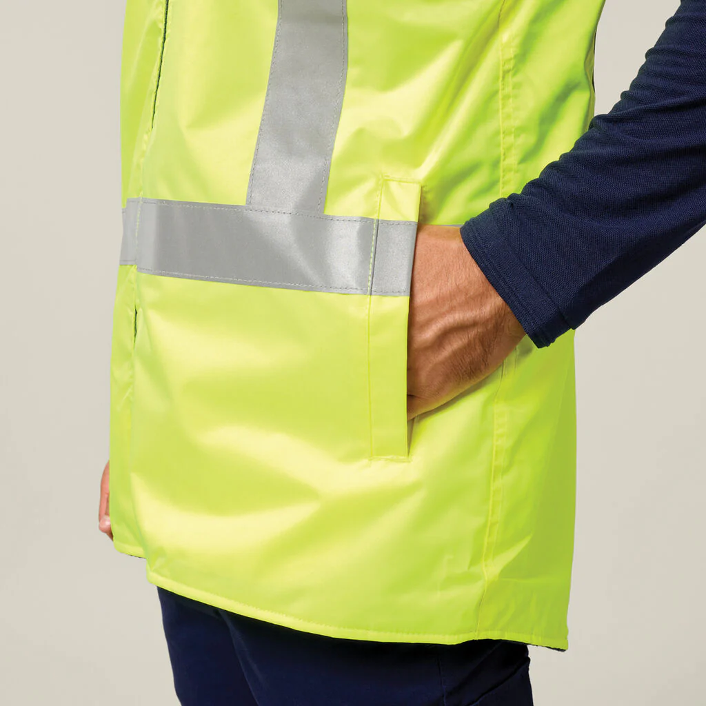 Hard Yakka Hi-Vis Taped All Weather Fleece Vest (Y21480) - Image 7
