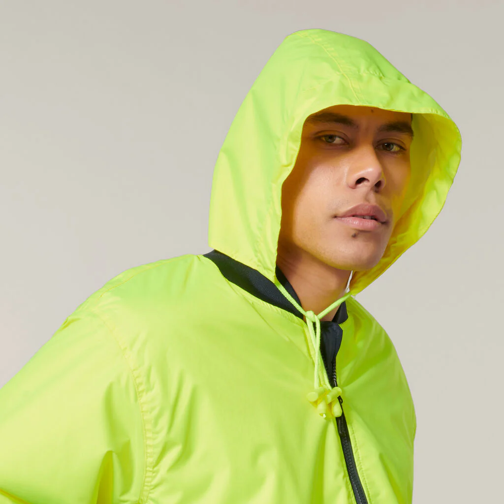 Hard Yakka Core Hi-Vis 2 Tone Taped Waterproof Bomber Jacket (Y06675) - Image 11