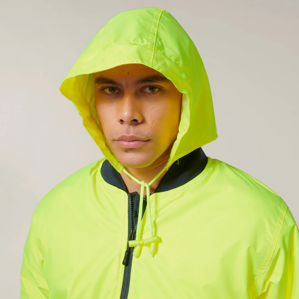Hard Yakka Core Hi-Vis 2 Tone Taped Waterproof Bomber Jacket (Y06675) - Image 12