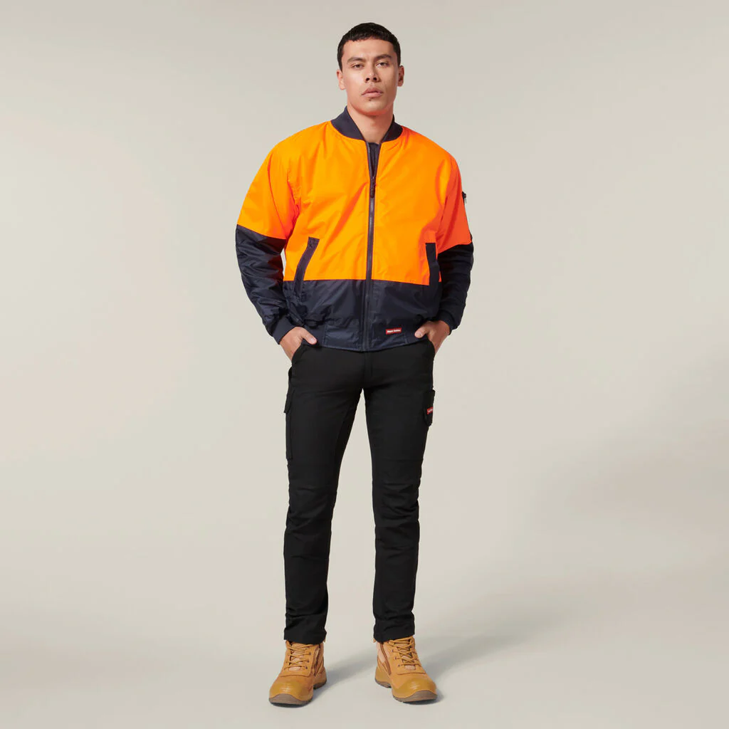 Hard Yakka Core Hi-Vis 2 Tone Waterproof Bomber Jacket (Y06670) - Image 12