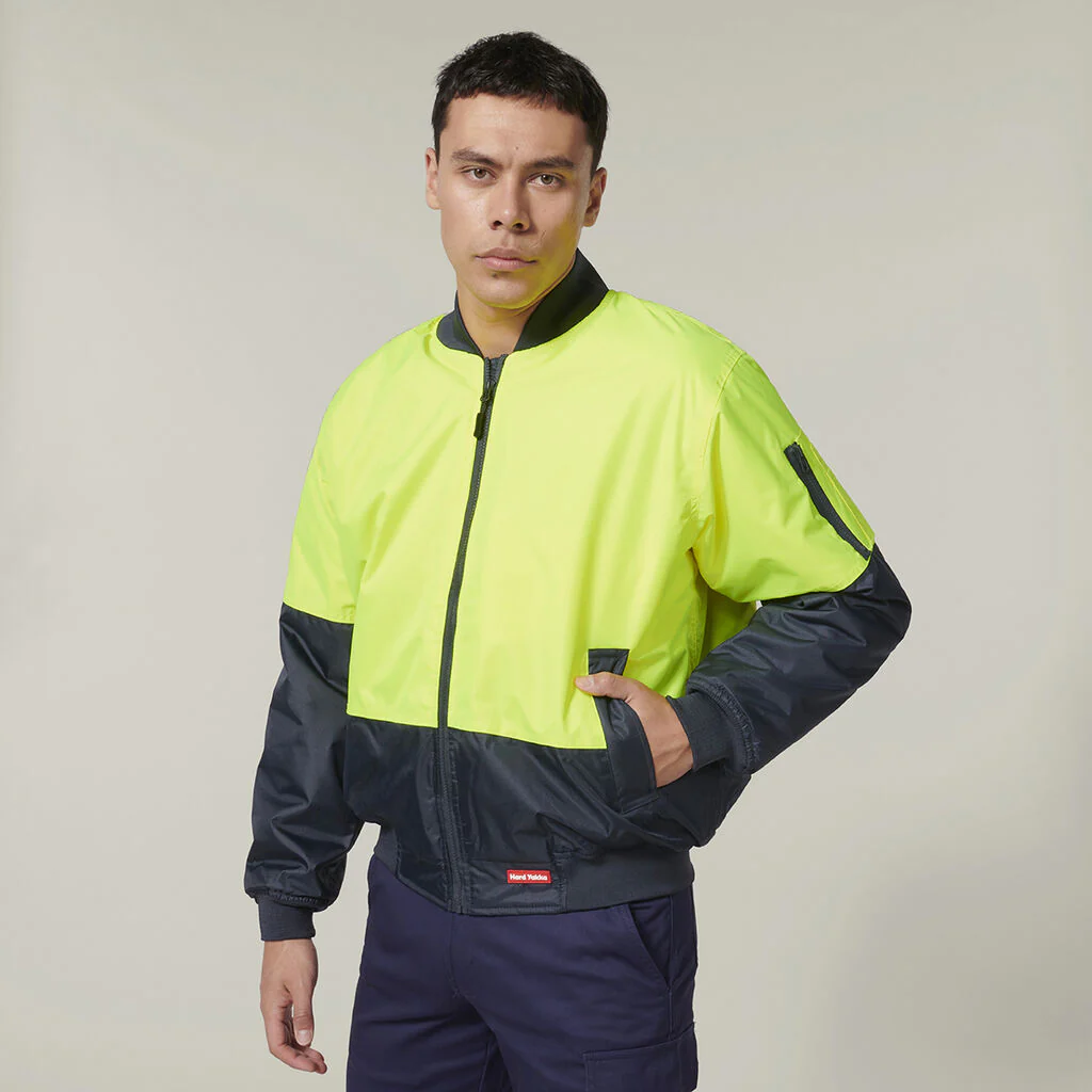 Hard Yakka Core Hi-Vis 2 Tone Waterproof Bomber Jacket (Y06670) - Image 14