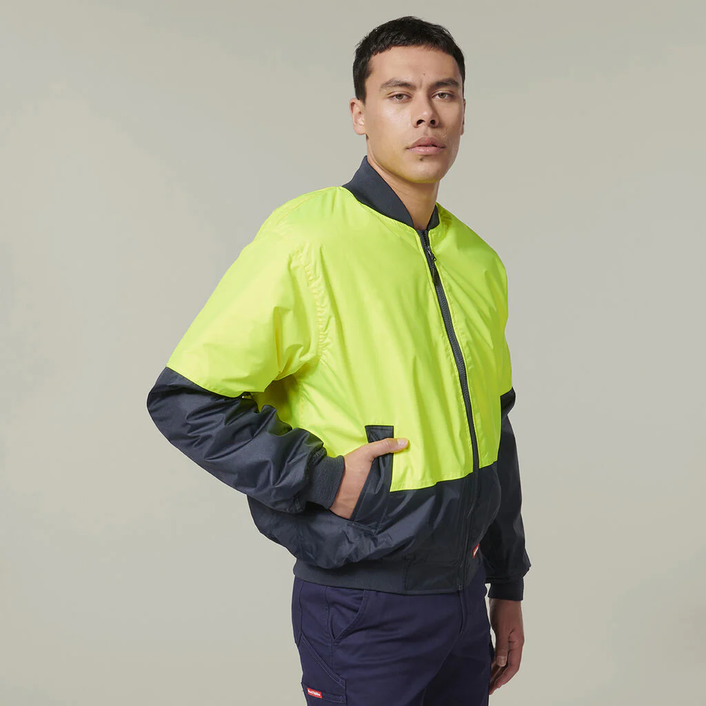 Hard Yakka Core Hi-Vis 2 Tone Waterproof Bomber Jacket (Y06670) - Image 16