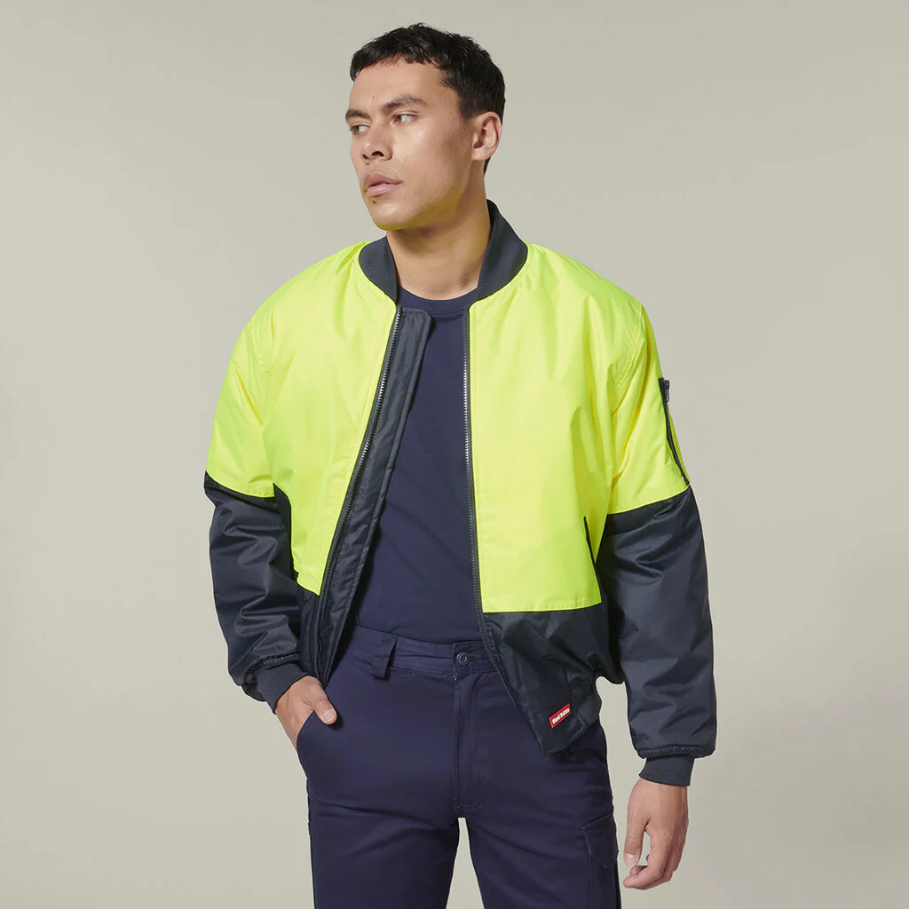 Hard Yakka Core Hi-Vis 2 Tone Waterproof Bomber Jacket (Y06670) - Image 17