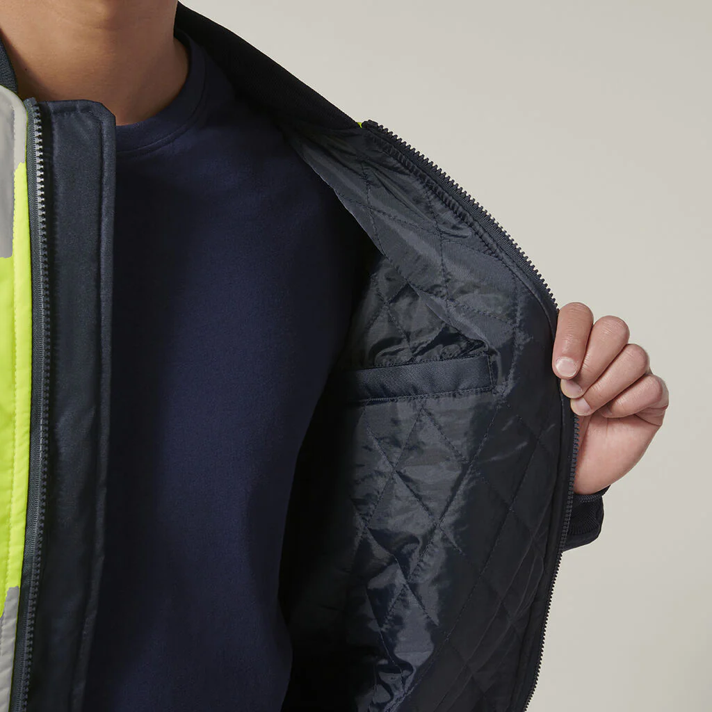 Hard Yakka Core Hi-Vis 2 Tone Waterproof Bomber Jacket (Y06670) - Image 18
