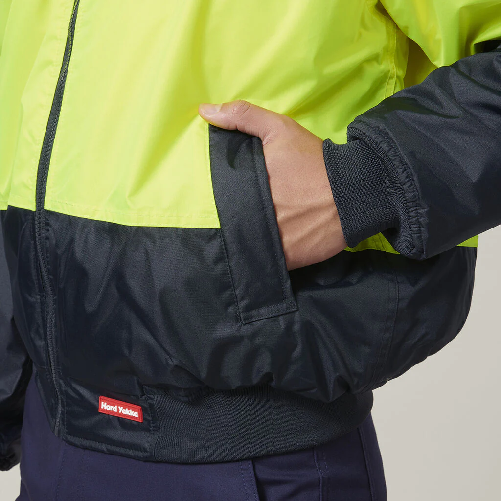 Hard Yakka Core Hi-Vis 2 Tone Waterproof Bomber Jacket (Y06670) - Image 19