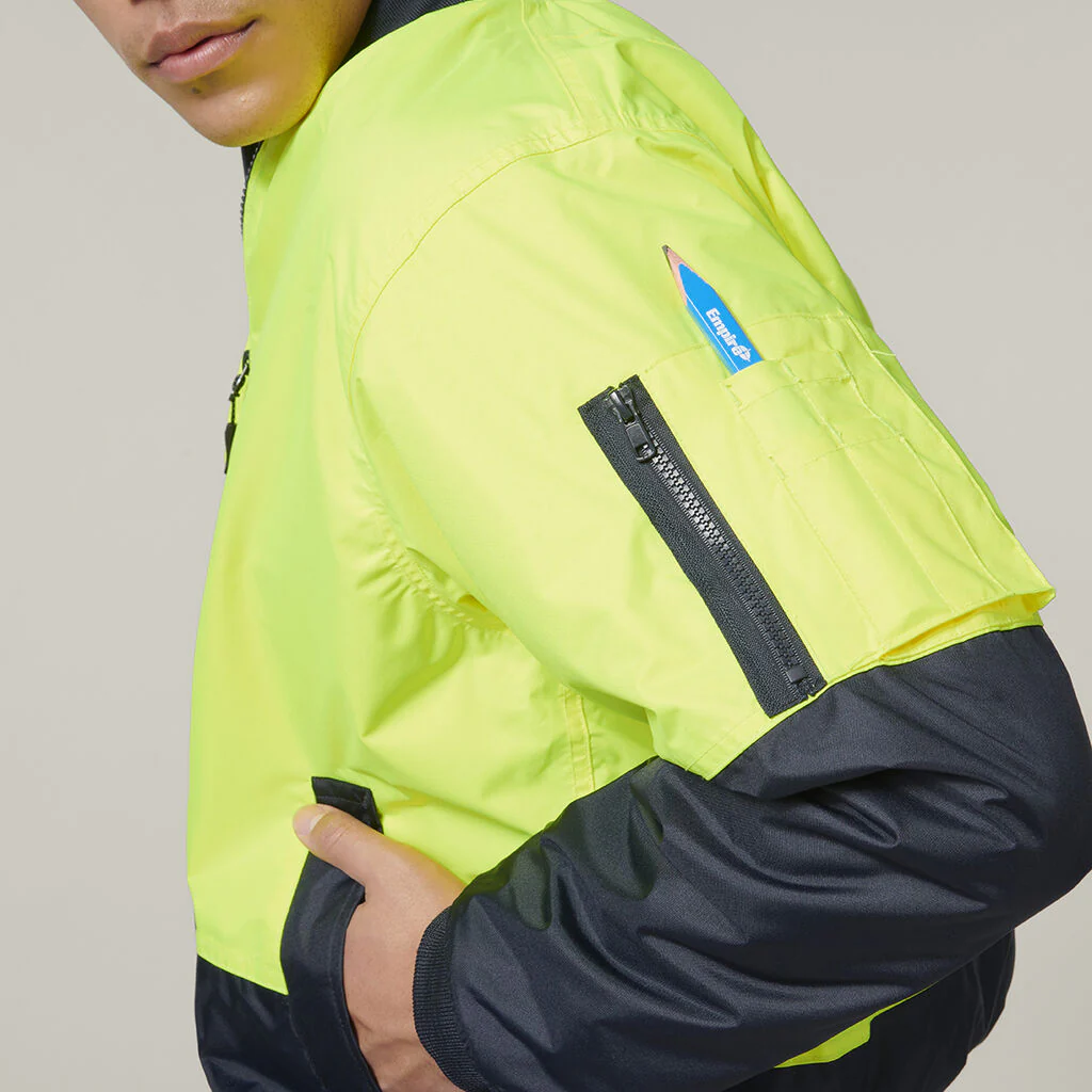 Hard Yakka Core Hi-Vis 2 Tone Waterproof Bomber Jacket (Y06670) - Image 20