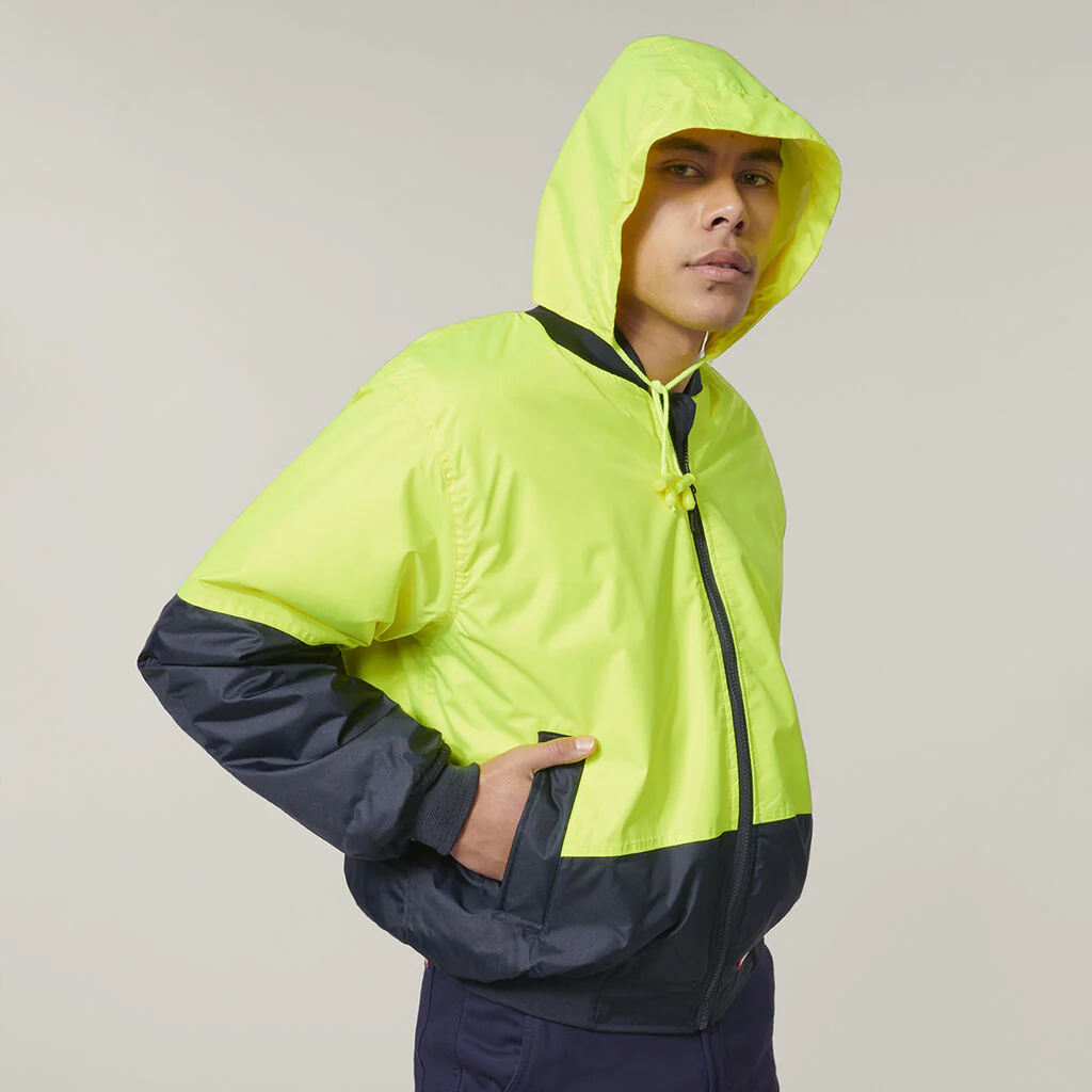 Hard Yakka Core Hi-Vis 2 Tone Waterproof Bomber Jacket (Y06670) - Image 23