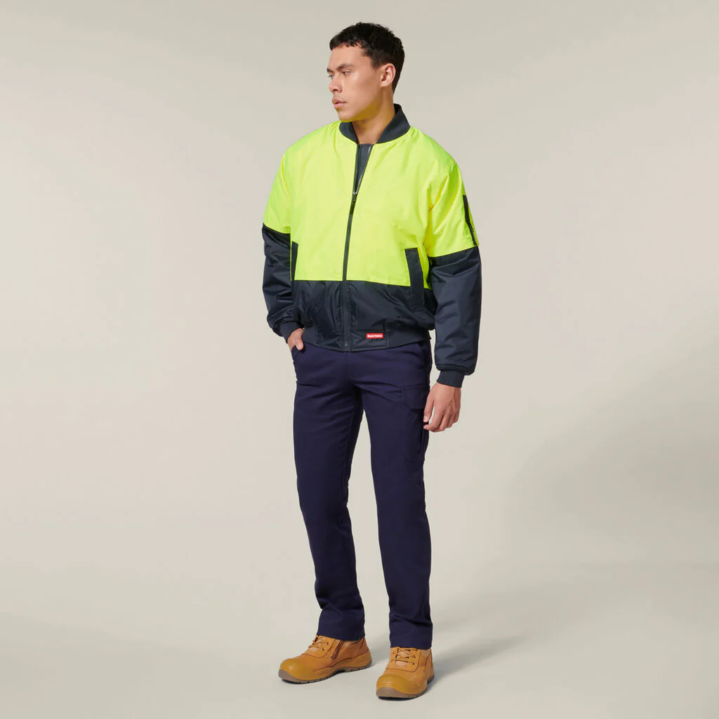 Hard Yakka Core Hi-Vis 2 Tone Waterproof Bomber Jacket (Y06670) - Image 25