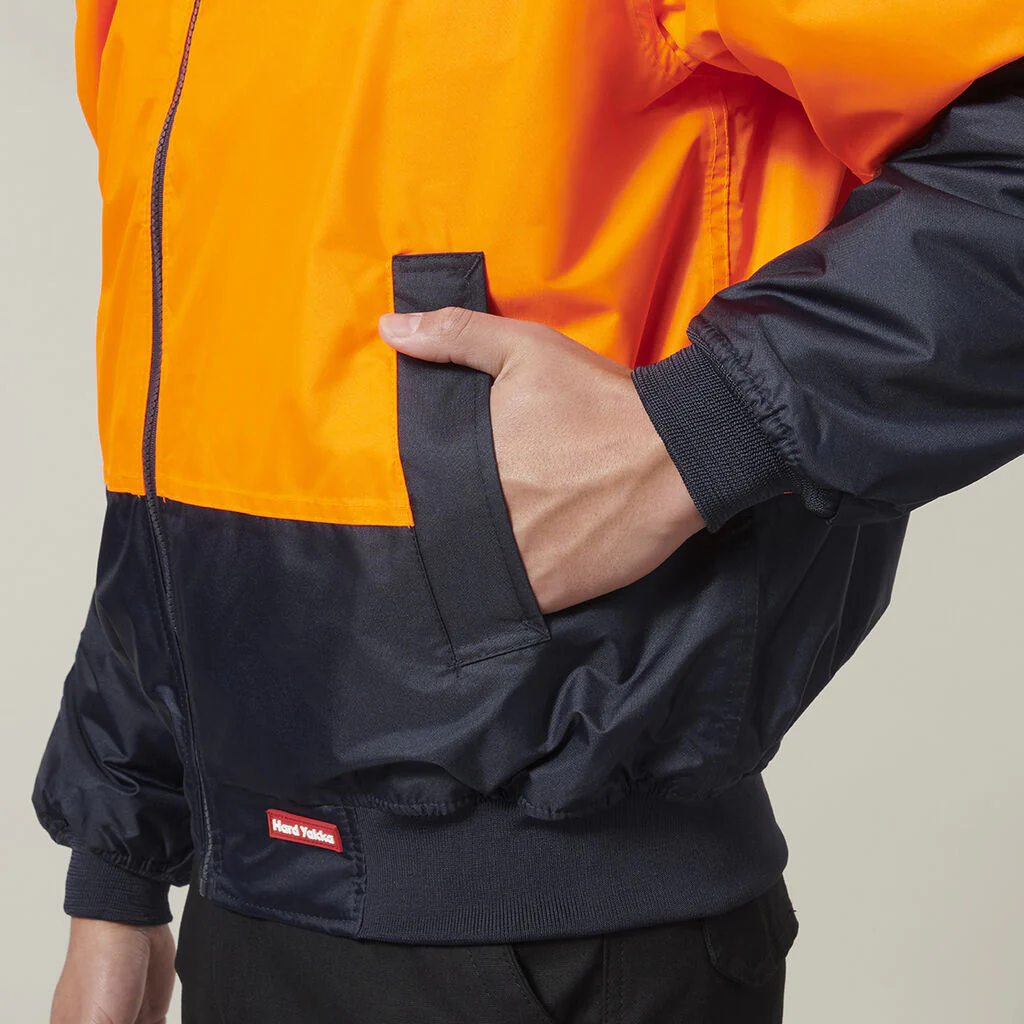 Hard Yakka Core Hi-Vis 2 Tone Waterproof Bomber Jacket (Y06670) - Image 6