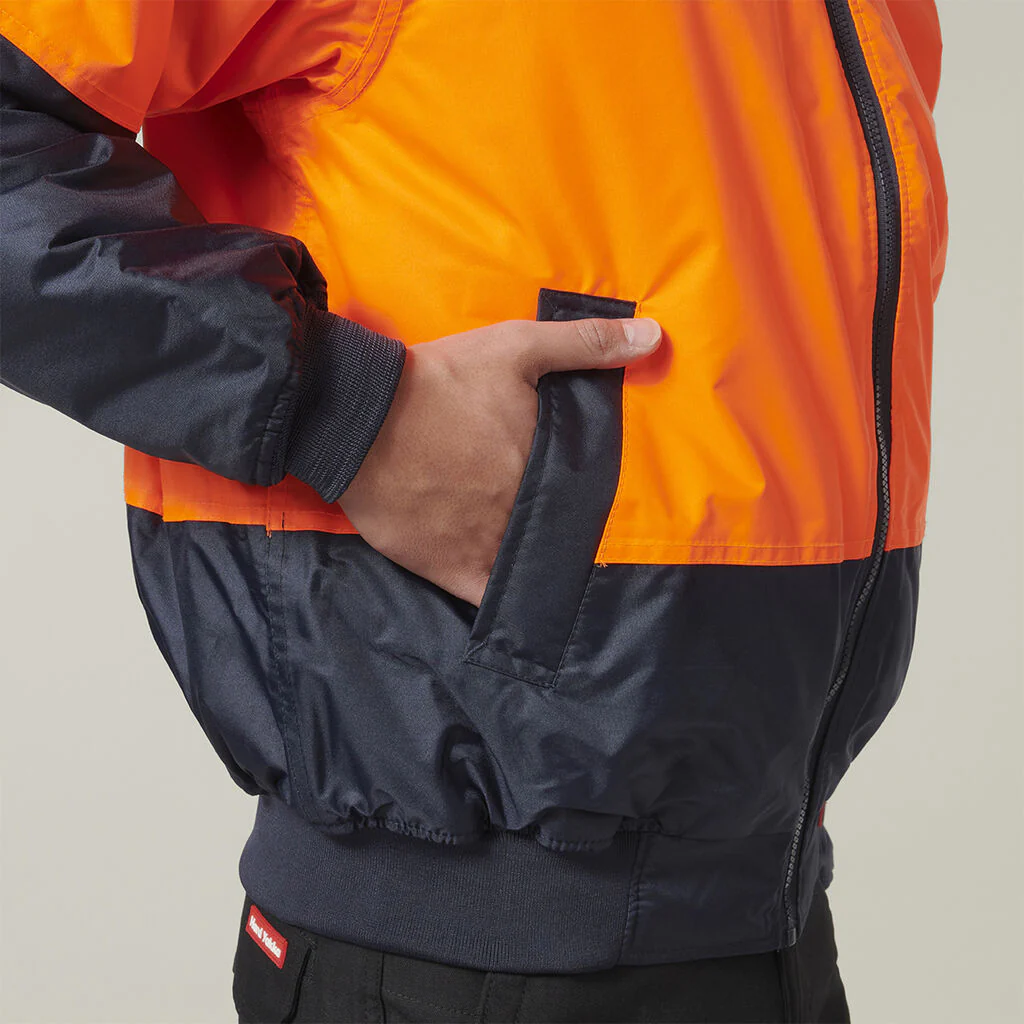 Hard Yakka Core Hi-Vis 2 Tone Waterproof Bomber Jacket (Y06670) - Image 7