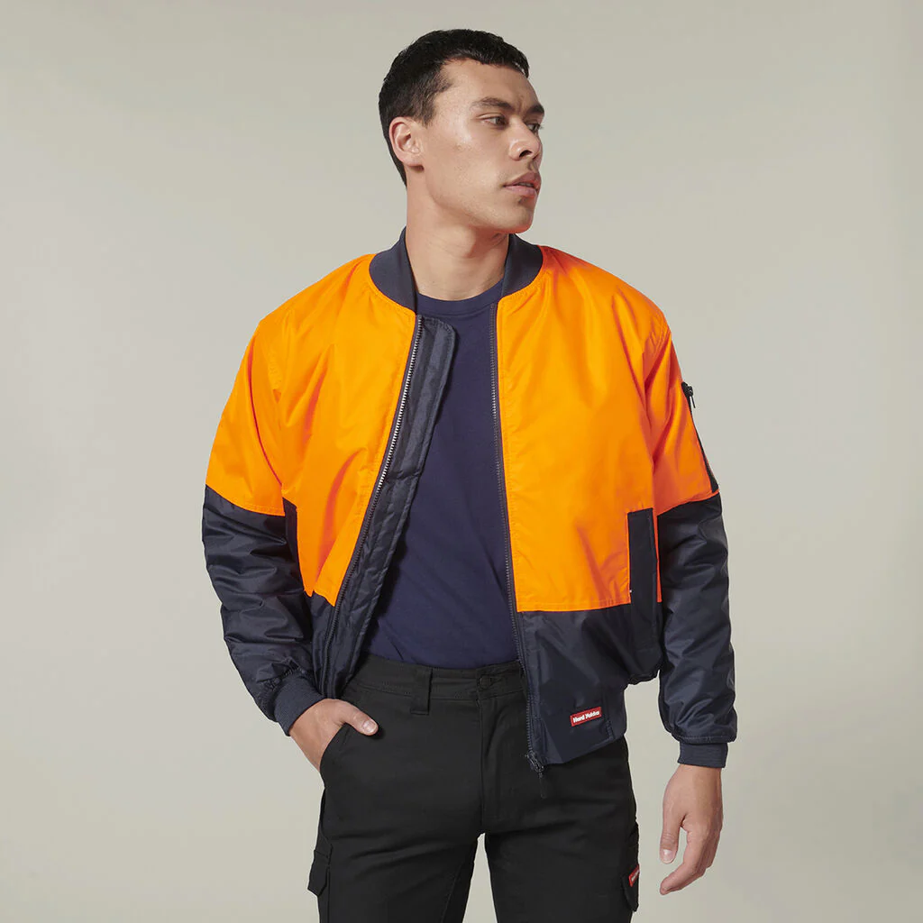 Hard Yakka Core Hi-Vis 2 Tone Waterproof Bomber Jacket (Y06670) - Image 8