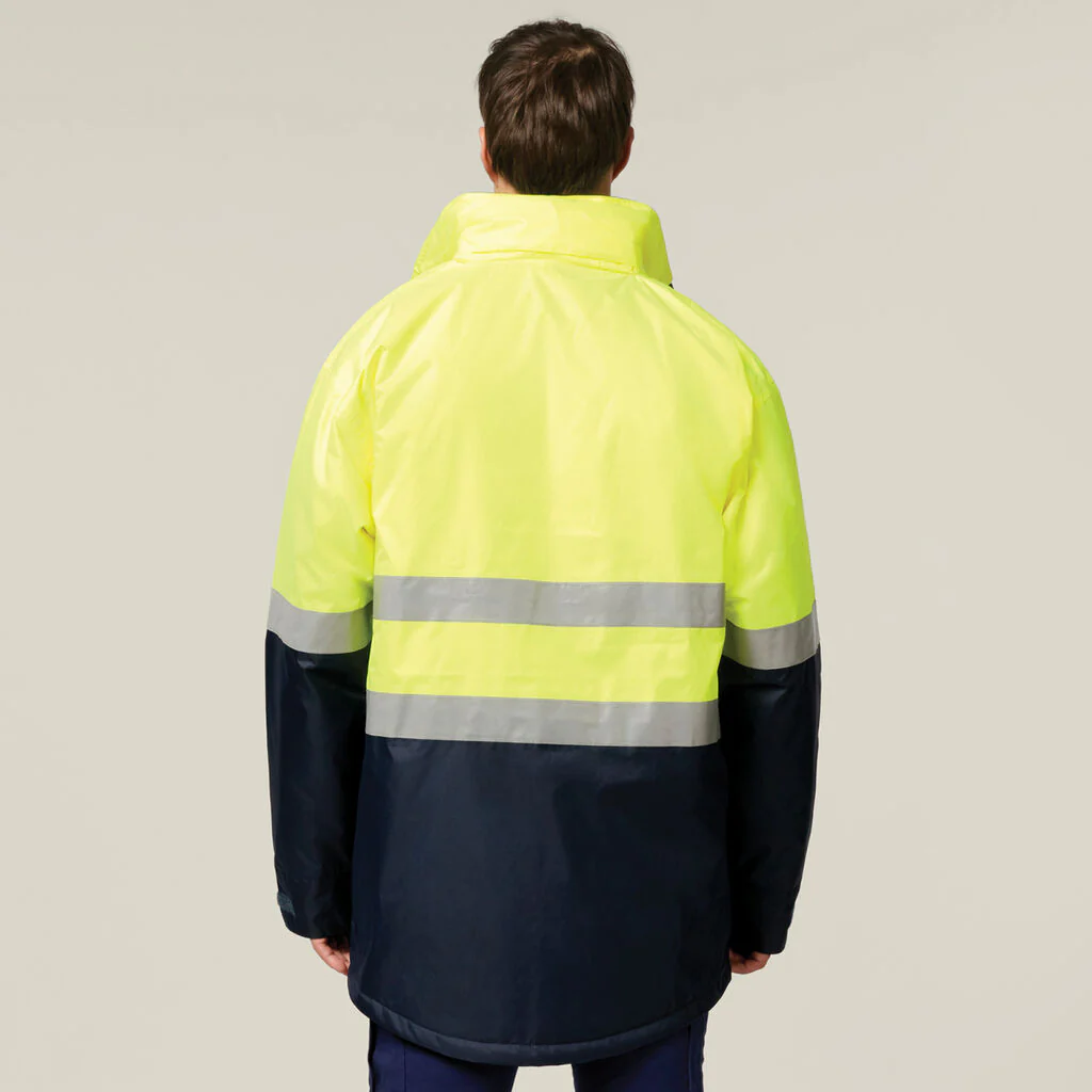 Hard Yakka Core Hi-Vis 2 Tone Taped Quilted Waterproof Jacket (Y06685) - Image 14