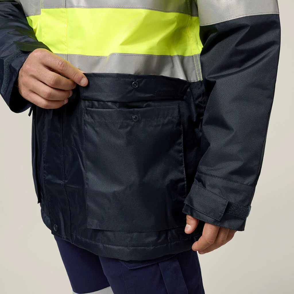 Hard Yakka Core Hi-Vis 2 Tone Taped Quilted Waterproof Jacket (Y06685) - Image 17