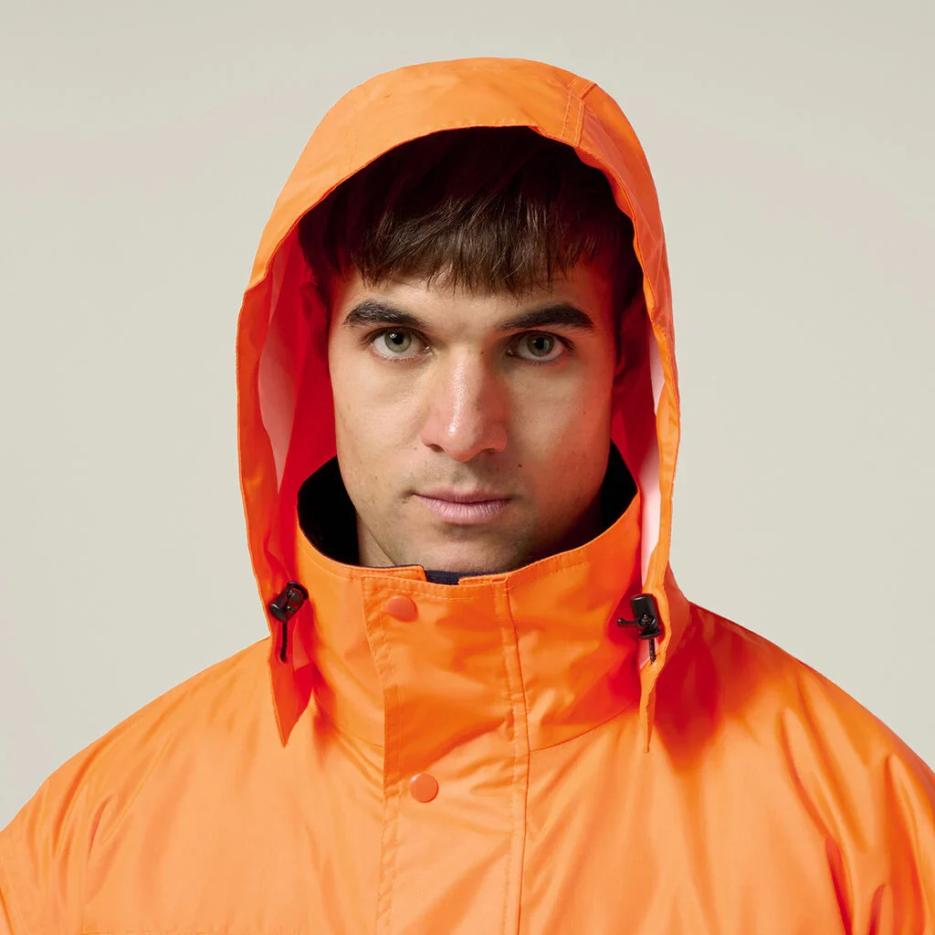 Hard Yakka Core Hi-Vis 2 Tone Taped Quilted Waterproof Jacket (Y06685) - Image 8