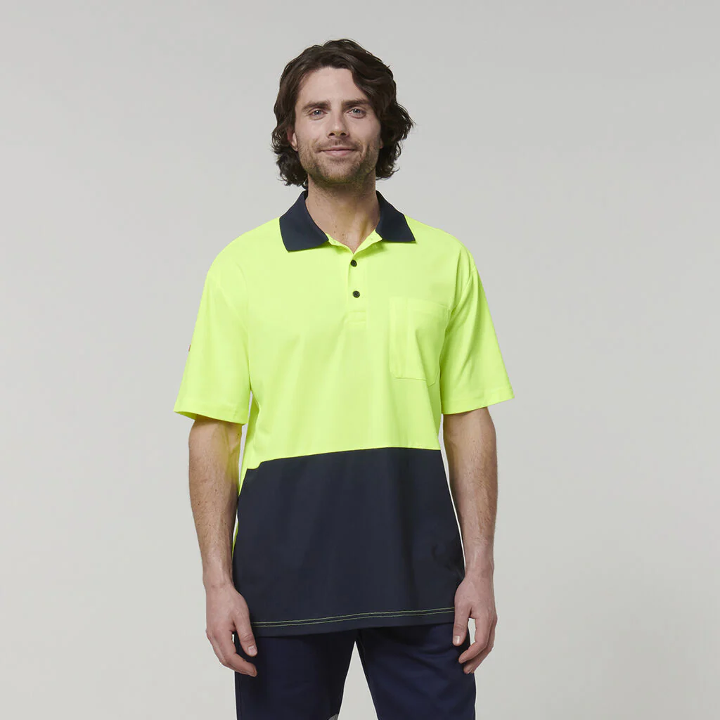 Hard Yakka Men's Short Sleeve Hi Vis Polo (Y19616) - Image 10
