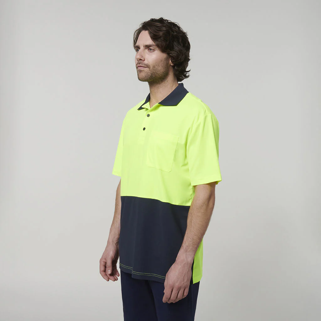 Hard Yakka Men's Short Sleeve Hi Vis Polo (Y19616) - Image 11