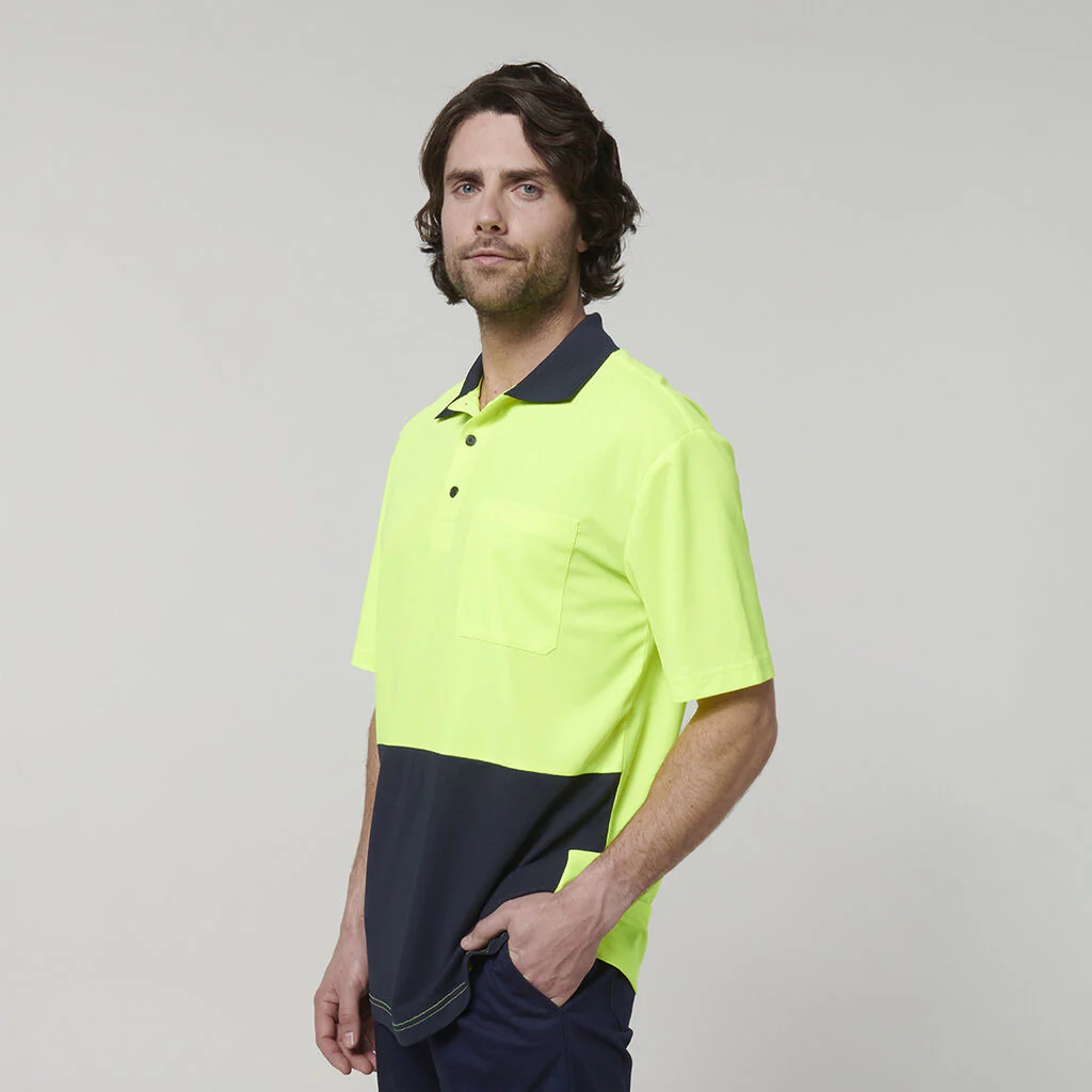 Hard Yakka Men's Short Sleeve Hi Vis Polo (Y19616) - Image 12