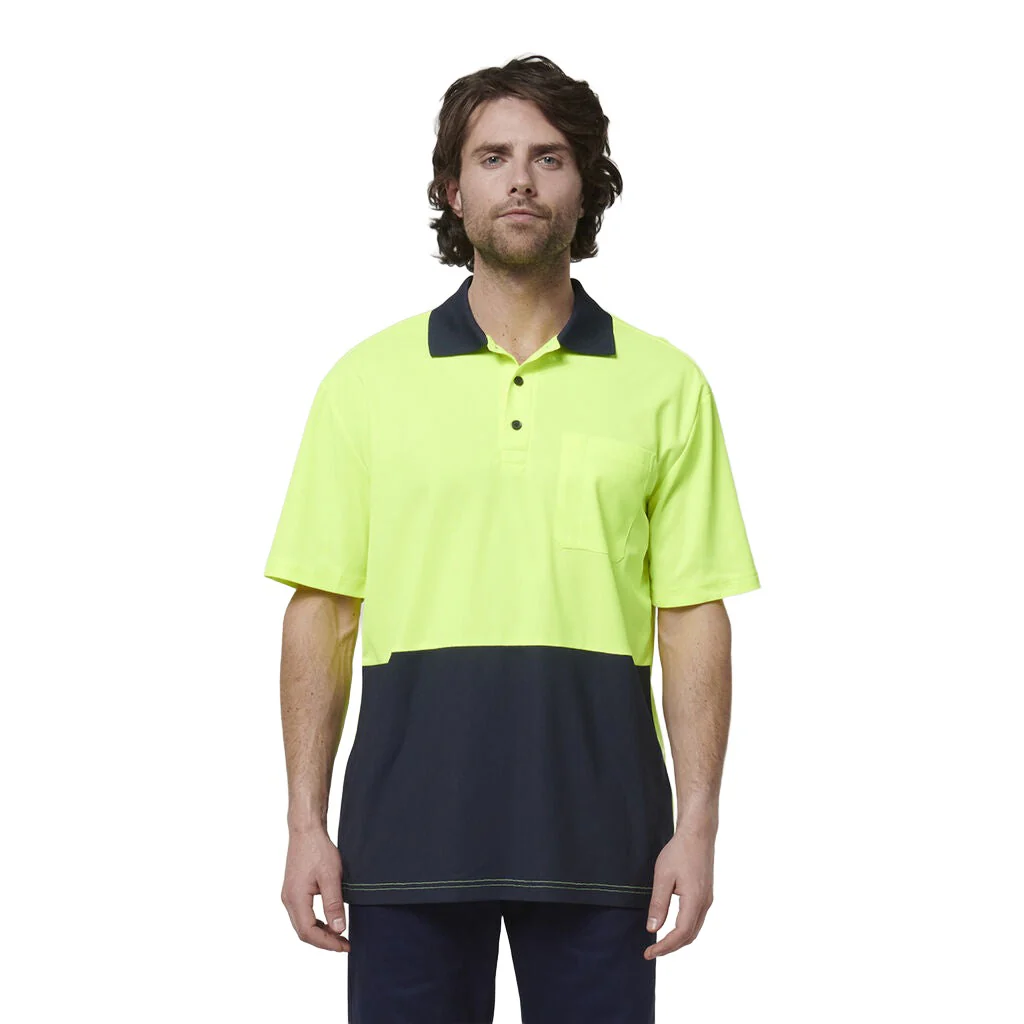 Hard Yakka Men's Short Sleeve Hi Vis Polo (Y19616) - Image 8
