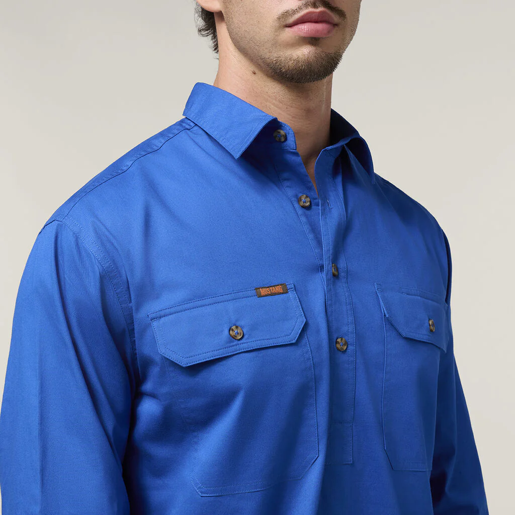 Hard Yakka Mustang Closed Front Work Shirt (Y04004) - Image 3